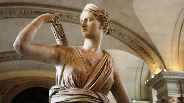 Skulptura Dijane, boginje lova kod Rimljana